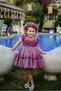 Girl's Special Occasion Evening Dress - Ruffled, Special Design - Evening Dress with Crown Accessories_2461