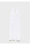 Halter Neck Cotton Midi Dress - 3