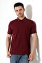 Men's Polo Neck Solid Color Cotton Knitwear Short Sleeve T-Shirt - 5