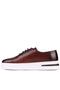 - Brown Leather Laced Men's Casual Shoes 610-1005 - 6
