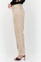 Women Regular Fit Textured Corduroy Pants, Taupe - 2
