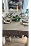 İnci Dertsiz Ruffled Gray Tablecloth - 7