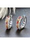 Glitz Silver - Silver Colored Zircon Crystal Stone Special Design Stylish Sparkling Glitter Gift Earrings