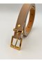 2cm Blindfolded Gold Buckle Women's Belt Trouser Belt Dress Belt Shirt Belt Coat Belt - 2