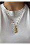 Gold Square Vintage Women's Necklace - 2