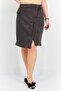 Women Plain Mini Skirt, Grey