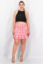 Women Pleated Mini Skirt, Pink - 4