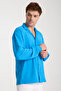 Baby Boy Blue Wrinkle Resistant Linen Look Relaxed Fit Long Sleeve Aerobin Shirt - 5