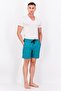 Men Brand Logo Board Shorts, Forest Green - 3