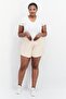 Women Brand Logo Basic Shorts, Pink - 4