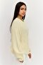 Women Crew Neck Knitted Sweater, Beige - 2