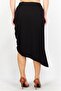 Women Solid Midi Skirt, Black - 4