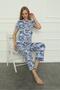Fashion Line Women's Combed Cotton Pajama Set 4154 - 4