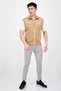 Men Sportswear Fit Outdoor Vest, Beige - 4