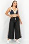Women Sportswear Fit Wide Leg Pants, Black - 3