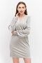 Women Velvet Mini Dress, Grey