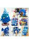 50 Pieces - Blue Colored Chenille, Educational Chenille Set, Feather Wire, 30 Cm, Plush Wire - 5