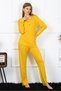 Fashion Line Women's Combed Cotton Long Sleeve Plaid Pajama Set 4167