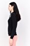 Women Regular Fit Long Sleeve Training Hooded Sweatshirt, Black - 2