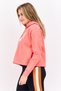 Women Sportswear Fit Long Sleeve Outdoor Sweatshirt, Pink - 2