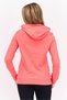 Women Regular Fit Long Sleeves Outdoor Hoodie, Coral - 3