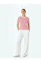 Cotton Crew Neck Short Sleeve Striped T-Shirt - 2