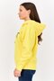 Women Long Sleeves Brand Logo Hooded Sweatshirts, Yellow - 4
