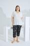 Bamboo Soft Fabric Short Sleeve Capri Suit 71040 - 5