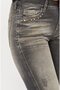 Women Super Skinny Fit Wash Stretch Denim, Black - 2