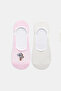 Koala Pink - White 2-Piece Ballerina Socks
