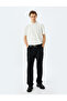 Short Sleeve Cotton Regular Fit Textured Polo Neck T-Shirt - 2