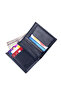 Men's Genuine Leather Card Holder and Wallet - Navy Blue - 2