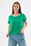 Crew Neck Blouse Green - 2