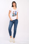 Tricou dama maneca scurta cu model imprimat - 6