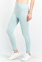 Women High Waist Ribbed Tights, Sage Blue - 4