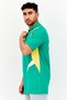 Men Sportswear Fit Short Sleeve Outdoor Polo Shirt, Green - 3