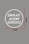 Attention Novice Driver Car Sticker 12x12cm - 2