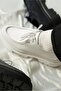 Alviso Longo Model Genuine Leather Handmade Men's White Casual Shoes - 7