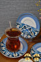 Azur 6 Piece Porcelain Tea Plate Set - 4