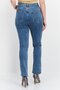 Women Skinny Fit Washed Stretchable Denim Jeans, Blue - 4