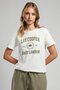 East Women's 100% Cotton O-Neck T-Shirt Ecru - 4