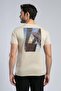 Rinaldo Men's 100% Cotton O-Neck T-Shirt Beige - 4
