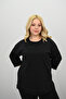 Women's Large Size Three Quarter Sleeve Elastic Leg Tracksuit Set 8185-25 - 5