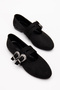 Black Suede Top Quality New Season Ballerinas - 2