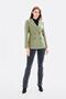 Women's Button Detailed Linen Blend Khaki Jacket - 3