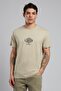 Lev Men's O Neck T-Shirt Beige - 2