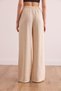 Women's Stone Waist Elastic Pocket Etamine Trousers Pnt- 19000326 - 7