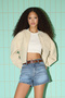 Blue High Waist City Boy Denim Shorts Twoss25Sr00154