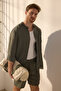 Haki %100 Keten Oversize Fit Gömlek TMNSS25GO00058 - 2