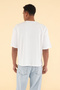 Unisex Ecru Crop/Short Fit Flower Embroidery 100% Cotton Tough Fabric T-Shirt Tmnss25Ts00098 - 6
